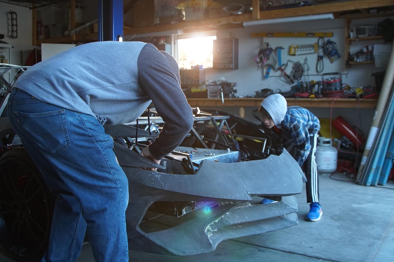 Padre e hijo construyen una réplica de un Aventador con una impresora 3D