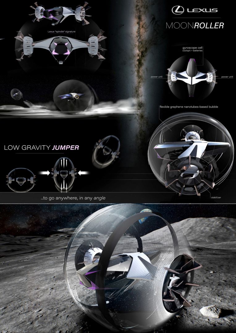 Lexus crea el prototipo de vehículo lunar "Zero Gravity" en su Centro