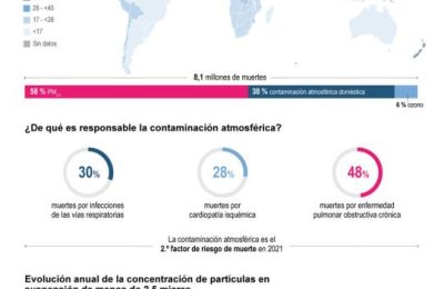 Más de 8 millones de muertes en el mundo por la contaminación del aire, según un informe 01 250624