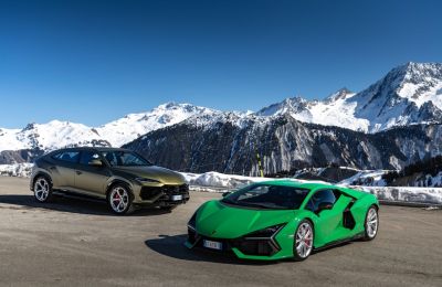 Un Lamborghini puerta de entrada a Courchevel 01120325