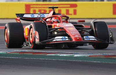 El piloto monegasco de Ferrari Charles Leclerc durante el Gran Premio de Estados Unidos en Austin. EFE/EPA/JOHN MABANGLO 01201024