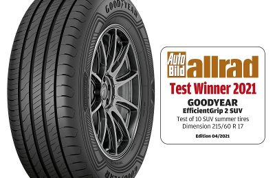  LA REVISTA ALEMANA AUTO BILD ALLRAD DECLARA AL GOODYEAR EFFICIENTGRIP 2 SUV COMO GANADOR DE SU PRUEBA