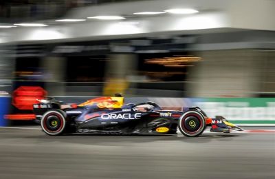 El piloto neerlandés Max Verstappen, de Red Bull Racing, durante el Gran Premio de Fórmula Uno de Las Vegas en el que se ha proclamado tetracampeón del mundo. EFE/EPA/SHAWN THEW 01241124