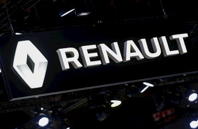 Logo de Renault en el Salón del Automóvil de Bruselas, celebrado el pasado mes de enero.