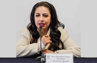 Alejandra Castro González, académica de la Facultad de Ingeniería de la UNAM.